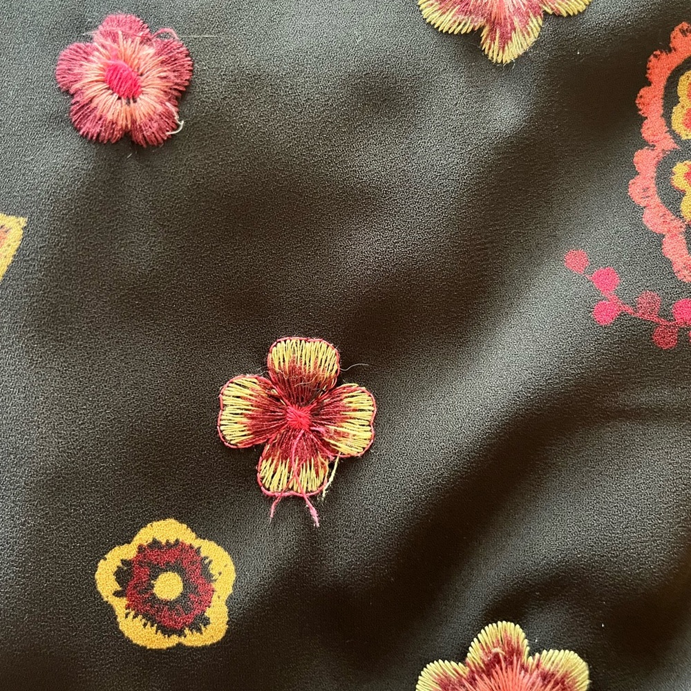Cute embroidered mini dress